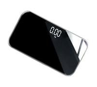 Générique Balance Électronique Rechargeable 25x14 Cm Surface Miroir, Pèse-personne Numérique Portable Maison Voyage, Écran Digital Facile à Lire, Précision Rapide et Fiable