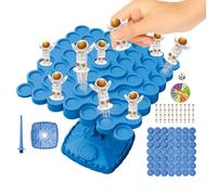 Générique Balance Game - ABS | Balance Math Stacking Game with Dice and Spinner | Balancing Table Set for Kids Adults Preschool Kindergarten Family Parent-Child Birthday
