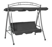 Générique Balancelle Convertible à auvent Anthracite 198x120x205 cm Acier,Maison & Jardin,Pelouses & Jardins,Vie en extérieur,Balancelles de Jardin,Anthracite,31.74 KG,45074