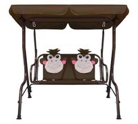 Générique Balancelle pour Enfants Marron 115x75x110 cm Tissu,Maison & Jardin,Pelouses & Jardins,Vie en extérieur,Balancelles de Jardin,Brun,11kg,48097