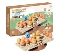 Générique Balancing Game, Seesaw Chicken Puzzle Toy with Storage Bag, Educational Sensory Stacking Game for Preschool Playground Kindergarten Or Interactive Backyard Activities