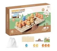 Générique Balancing Game, Seesaw Stacking Puzzle, Interactive Educational Toy, Sensory Chicken-Themed Activity, Ideal for Toddler, Preschool, Kindergarten, Playground, and Backyard Fun