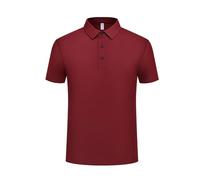Générique Balconfoster T Shirt, Silk T-Shirt, 2025 New Short Sleeve Breathable Comfort Shirts Polo for Mens Lightweight Casual (Wine Red,Grand)