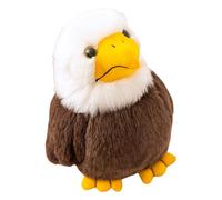 Générique Bald Eagle Plush, Soft Stuffed Animal Toy, 6.69 inches Compact Design Colorful Wild Animals Doll, Adorable Portable Bird Collectible for Bedroom, Living Room, and Study Decoration