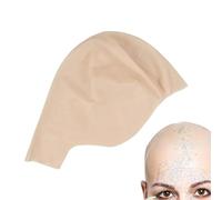 Générique Bald Hat for Wigs - Halloween Costume Realistic Wig Bald Hat | Latex Bâld Cap | Realistic Reusable Costume Accessory for Women Men Cosplay Hairline Film Theater Photography Dress-up