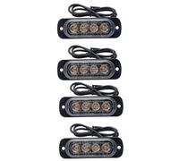 Générique Balise Lumineuse - Feux D'avertissement Clignotants À Montage En surfacee | Barre Lumineuse Clignotante De Balise De Secours Lumineuse 12V-24V Pour La Sécurité Des Véhicules