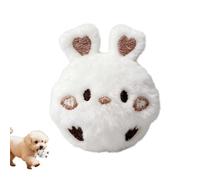Générique Ball Toy - Plush and Thermoplastic Rubber, Small Size Puppy Pet Ball Toy | Bunny Shape Bouncing Dog Toys for Chewing and Interactive Play, Colorful Training Toys for Puppies