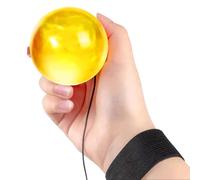 Générique Balle avec Corde Attachée Balle Rebondissante en Caoutchouc pour | Balle Rebondissante avec Sangle de Poignet pour Gymnase École Pratique Entraînement Fête Plage Intérieur Sports Exté