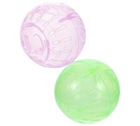 Générique Balle D’Exercice pour Hamster Nain et Chinchilla 10cm, 2 Pcs