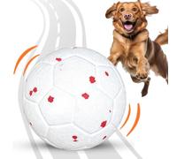 Générique Balle de Foot Chien Jouet élastique interactif pour Les Dents | Ballon de foot à mâcher Pour salon balcon jardin camping petites moyennes grandes races