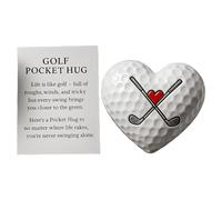 Générique Balle De Golf Motivation Décoration De Balle en Forme De Cœur | Cartes D'Inspiration Pour Collègue Adultes Femmes Petit Ami Hommes Ami Pâques Noël