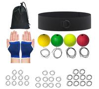 Générique Balle de Réflexe de Boxe | Équipement D'Entraînement De Vitesse De Frappe - Balle d'Entraînement de Boxe avec Bandeau - pour Chambre, Voyage, Dortoir, Gym, Hommes, Femmes, Débutants et