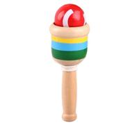 Générique Balle en Bois pour Lancer et Attraper - Jeu Interactif Parent-Enfant | Jouet Sensoriel Portable et Interactif pour Tout-Petits École Jardin Terrain de Jeu Plage Pique-Nique Anniversaire