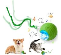 Générique Balle Interactive à Rouler pour Chien, Activée par Le Mouvement, Rouler pour Chat Et Chien, Balle Virale Intelligente pour Grands Et Petits Chiens (Vert)
