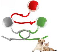 Générique Balle Interactive à Rouler pour Chien, Activée par Le Mouvement, Rouler pour Chat Et Chien, Balle Virale Intelligente pour Grands Et Petits Chiens (Rouge + Gris +Vert)