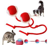 Générique Balle Interactive Chat,Chien Jouet Interactif Balles Interactives Domestique Activées par Le Mouvement de Roulement Automatique Intelligent Actives Intelligentes à Rouler électriques (2pc)