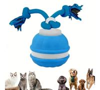 Générique Balle Interactive pour Chiens,Jouets pour Chiens Interactive Intelligent Rechargeable,Jouet Interactif Chien,Balle Chien Qui Bouge Toute Seule,Jouet Animaux Occupation avec Corde à MâCher