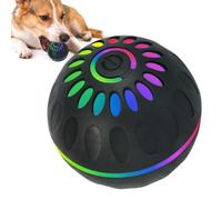 Générique Balle Mobile pour Chiens Jouet Roulant Interactif | pour Chien Rebondissants Anti-Ennui Pour Chiot Races Moyennes et Grandes Intérieur Extérieur Jardin Noir
