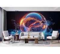 Générique Balle Papier Peint 250 x 175 cm 3D Science Et Technologie Tableau mural Murale Intissé Imperméable pour Chambre Salon Restaurant Personnalisé Décoration Personnalisé Décoration Murale W-470