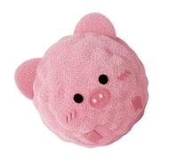 Générique Balle Peluche Couineuse Chien - 5cm Doux Interactif Petit Moyen | Rebondissante Dentition Couineur | Velours TPR Rapporter Intérieur Extérieur, Rose Abeille