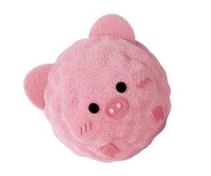 Générique Balle Peluche Couineuse Chien - 5cm Doux Interactif Petit Moyen | Rebondissante Dentition Couineur | Velours TPR Rapporter Intérieur Extérieur, Rose Abeille