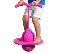 Générique Balle Rebondissante avec Poignée,Jouet de Saut avec Pompe à Gonflage - Ballon Élastique Enfant - Jeu d'Équilibre et Activité Ludique Intérieur Extérieur pour Adultes