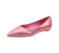 Générique Ballerines À Bout Pointu pour Femmes, Roses Iridescentes | Chaussures Plates à Enfiler Pour Les Occasions De FêTe Quotidienne Chaussures De SoiréE à Talon Bas Pour Bal