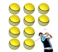 Générique Balles de Golf d'Entraînement | 10 Pièces Balles De Golf en Mousse | Accessoire D'Échauffement pour Débutants Jeunes Et Adultes Extérieur Intérieur Terrain Practice