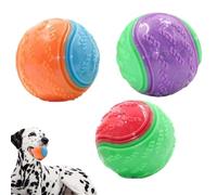 Générique Balles De Jouets pour Chiens - 3 Bales De Tennis pour Chies, Joets Grinçants Chiens Pours Mâcheurs Agressifs, Jouets À Mâcher Ur Chies De Grande Et Moyenne Race, Balles De Jeu