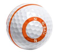 Générique Balles d'entraînement de Golf, balles de Golf d'intérieur, Balles d'entraînement de Blanches à 3 Couches avec Lignes Orange, Fournitures d'entraînement multifonctionnelles, Accessoires de à