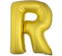 Generique - Ballon Aluminium Géant Lettre R doré 1m doré G