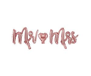 Generique - Ballon Aluminium Lettres Mr et Mrs Rose Gold 69 x 125 cm