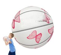 Générique Ballon de Basket Femme | Ballon d'Entraînement Léger avec Motif Papillon - Accessoire D'Entraînement Portable, Matériel Scolaire Réutilisable pour Cours Et Jeux Collectifs