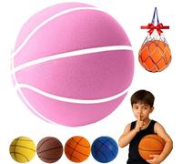 Générique Ballon de Basket Silencieux 2.0, Mousse Ball Taille 7/6/5 pour Intérieur, Balle de Basket Silencieuse pour Entraînement à la Maison (Rosa, Taille 7)