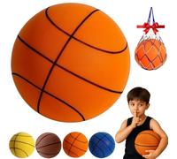 Générique Ballon de Basket Silencieux 2.0, Mousse Ball Taille 7/6/5 pour Intérieur, Balle de Basket Silencieuse pour Entraînement à la Maison (Orange, Taille 5)