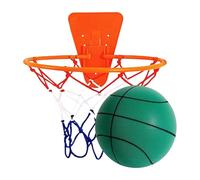 Générique Ballon De Basket Silencieux - PU | Basket sans Bruit avec Panier, Ballon en Mousse Haute Densité | Équipement De Doux pour Entraînement Intérieur Et Jeu Silencieux, 18cm & 30cm