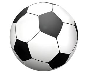 Générique Ballon de Football de Plage Gonflable géant, Noir et Blanc, 150 cm, Grand Format, PVC Robuste pour Les Loisirs en extérieur, idéal pour Les écoles, Les fêtes et Les événements Sportifs