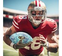 Générique Ballon de Football Lumineux, Ballon de Football éclairé - Taille 6/9 Ballon de Junior Super Grip, de éclairé imperméable en Cuir PU, américain à Double Lacets pour, j