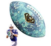 Générique Ballon de Football Lumineux, Ballon de Football éclairé,Taille 6/9 Ballon de Junior Super Grip - Football américain, de Sport en Cuir PU imperméable pour Piscine, Plage et Jardin