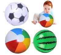 Générique Ballon de Plage, Ballon de Plage Gonflable - 3 Ballons de d'été pour Piscine,Ballons de gonflables pour Piscine de 12 Pouces, Ballon d'aire de Jeu, décorations de fête, Fournitures pour fê