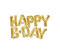 Ballon Aluminium Lettres Happy Birthday Dor? Taille Unique Doré