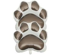 Générique Ballons d'Anniversaire en Aluminium 2 Pièces Forme Patte de Chien, Accessoires de Fête pour Animaux de Compagnie, Décorations Joyeuses Motifs Canins pour Événement Intérieur
