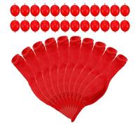 Générique Ballons D'anniversaire en Latex Rouge Mat 6 Pouces avec Queue Distinctive, Lot de 100 Pièces, Décorations pour Mariage, Fête et Événements Intérieurs