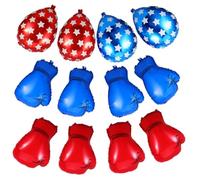 Générique Ballons de Boxe en Aluminium 12 Pièces Dcoration Fête Thème Boxe pour Anniversaire Garçon et Bleu Résistant en Pvc Intérieur et Extérieur
