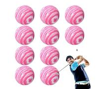 Générique Ballons De Golf D'Entraînement | 10 Balles d'exercice en Mousse,Équipement D'Échauffement pour Juniors Débutants Amateurs Seniors en Arrière Cour Practice Et Parcours