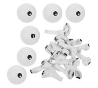 Générique Ballons Décoratifs en Latex 5 Pouces Épais D’œil Blanc, Ballon Gros pour Décoration de Fête, Pack de 100 Pièces, pour Anniversaire, Fêtes et Événements