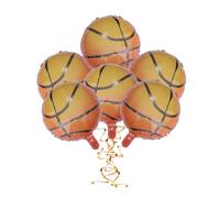 Générique Ballons en Aluminium Élégants et Créatifs Forme Basketball Lot de 12 18 Pouces Réutilisables pour Décoration de Fête pour Anniversaire et Shower