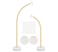 Générique Balloon Arch Stand, Wedding Floor Frame, Bendable Backdrop Holder, Decorative Display Structure, 98.43 Inches, for Anniversaries, Party, Flower Garland, Holiday, Photography Events