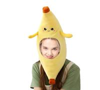 Générique Banana Hat, Fruit Costume, 22.05x9.84in Plush Headwear, Soft Fabric, Vibrant Color for Halloween Dress-Up, Adult, Cosplay Events, Party Photos, Themed Outfits, Funny Props, Holiday Fun