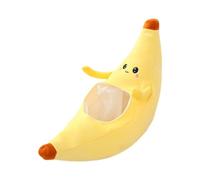 Générique Banana Headwear, Plush Fruit Hat, Costume Prop Halloween, Party Cosplay Accessory, Fun Outfit, 22.05x9.84 inches, for Soft Plush Material, Adult Photo Booth and Dress-Up